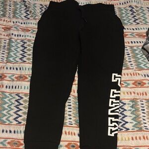PINK Victoria's Secret Black Joggers